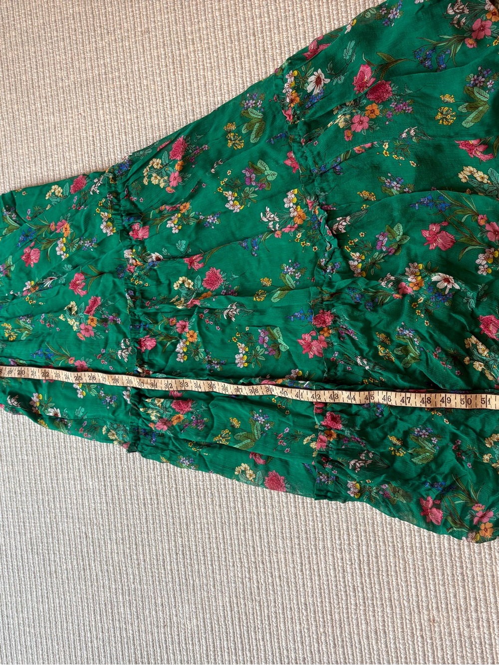 Boden Green Floral Maxi Dress - Picture 11 of 14